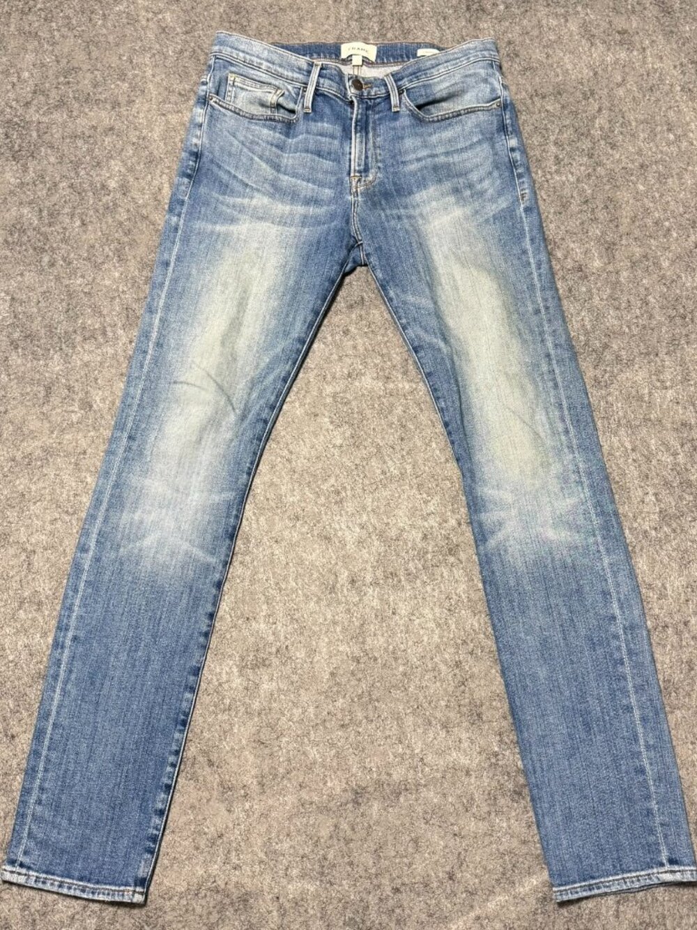 FRAME L'Homme Skinny Jeans Mens Size 33 Capistrano Blue Stretch Denim